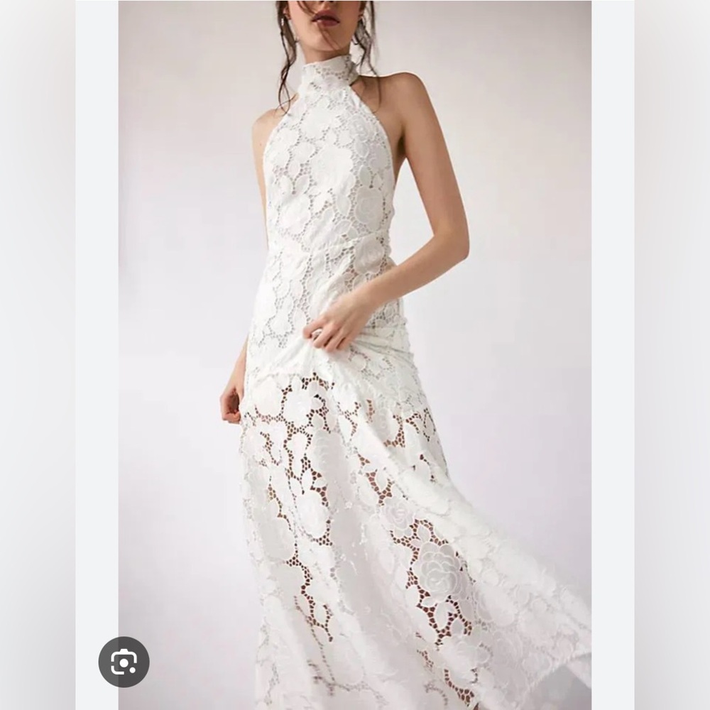 For Love & Lemons Astoria white Maxi Dress